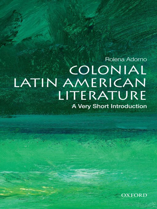 Cover image for Colonial Latin American Literature